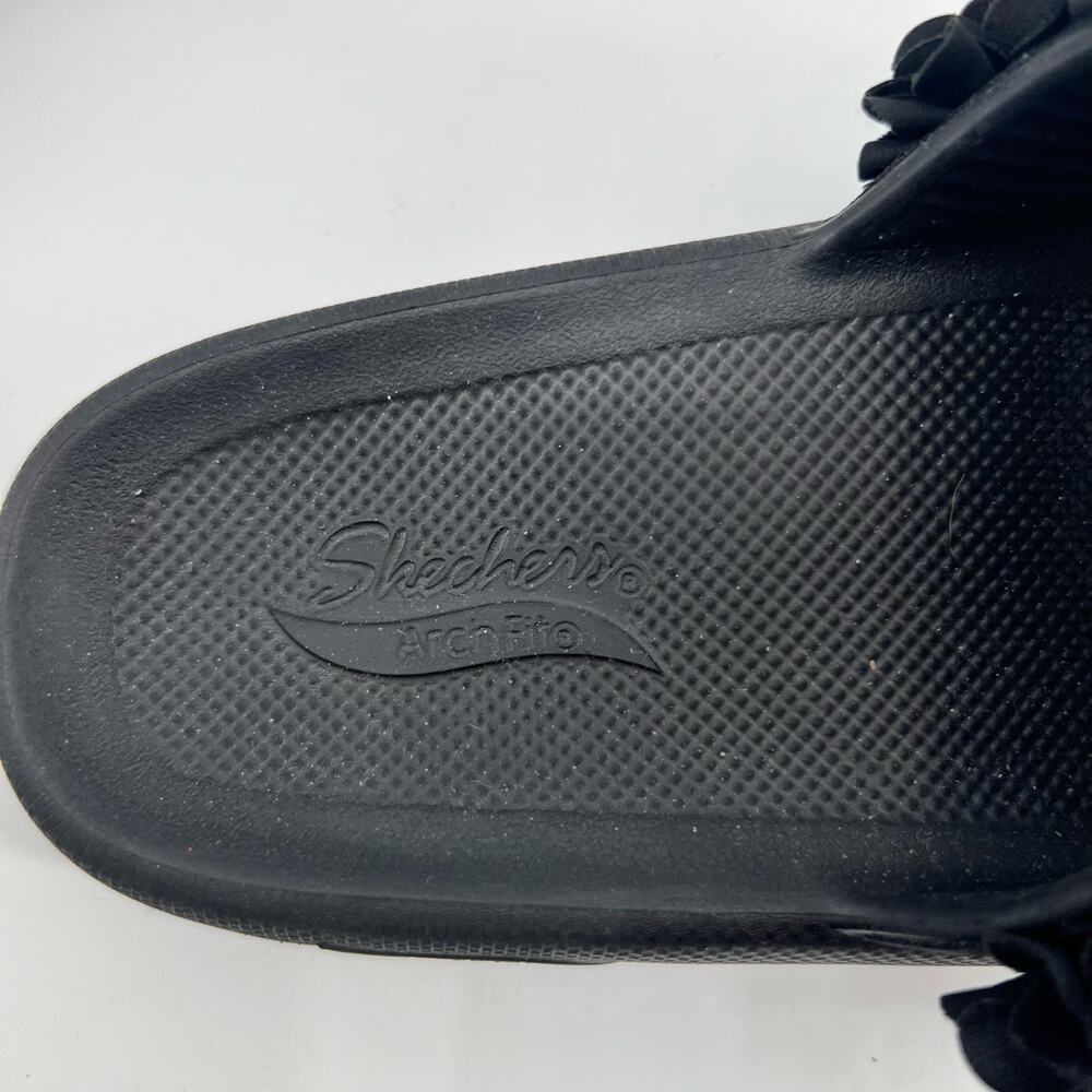 Skechers Foamies Women Arch Fit Horizon Blossom Slide Sandals black boho size 7 - Picture 2 of 6